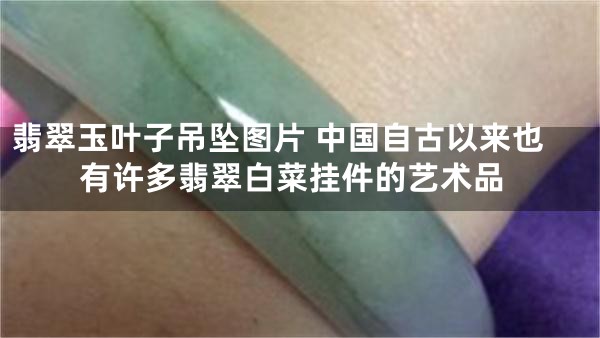 翡翠玉叶子吊坠图片 中国自古以来也有许多翡翠白菜挂件的艺术品