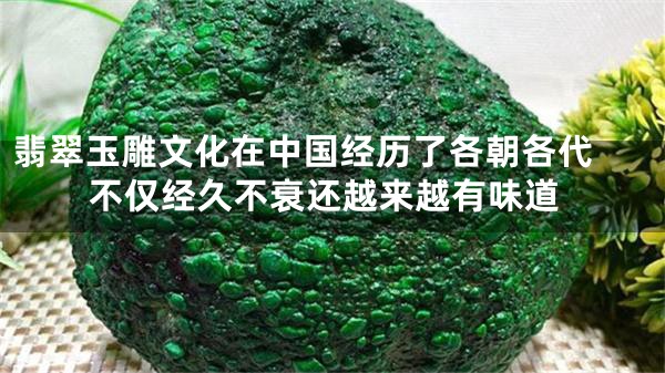 翡翠玉雕文化在中国经历了各朝各代 不仅经久不衰还越来越有味道