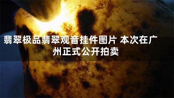 翡翠极品翡翠观音挂件图片 本次在广州正式公开拍卖